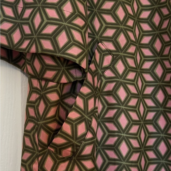 Fossil Pink and Green Geometric Mini Dress Size S - Picture 3 of 6